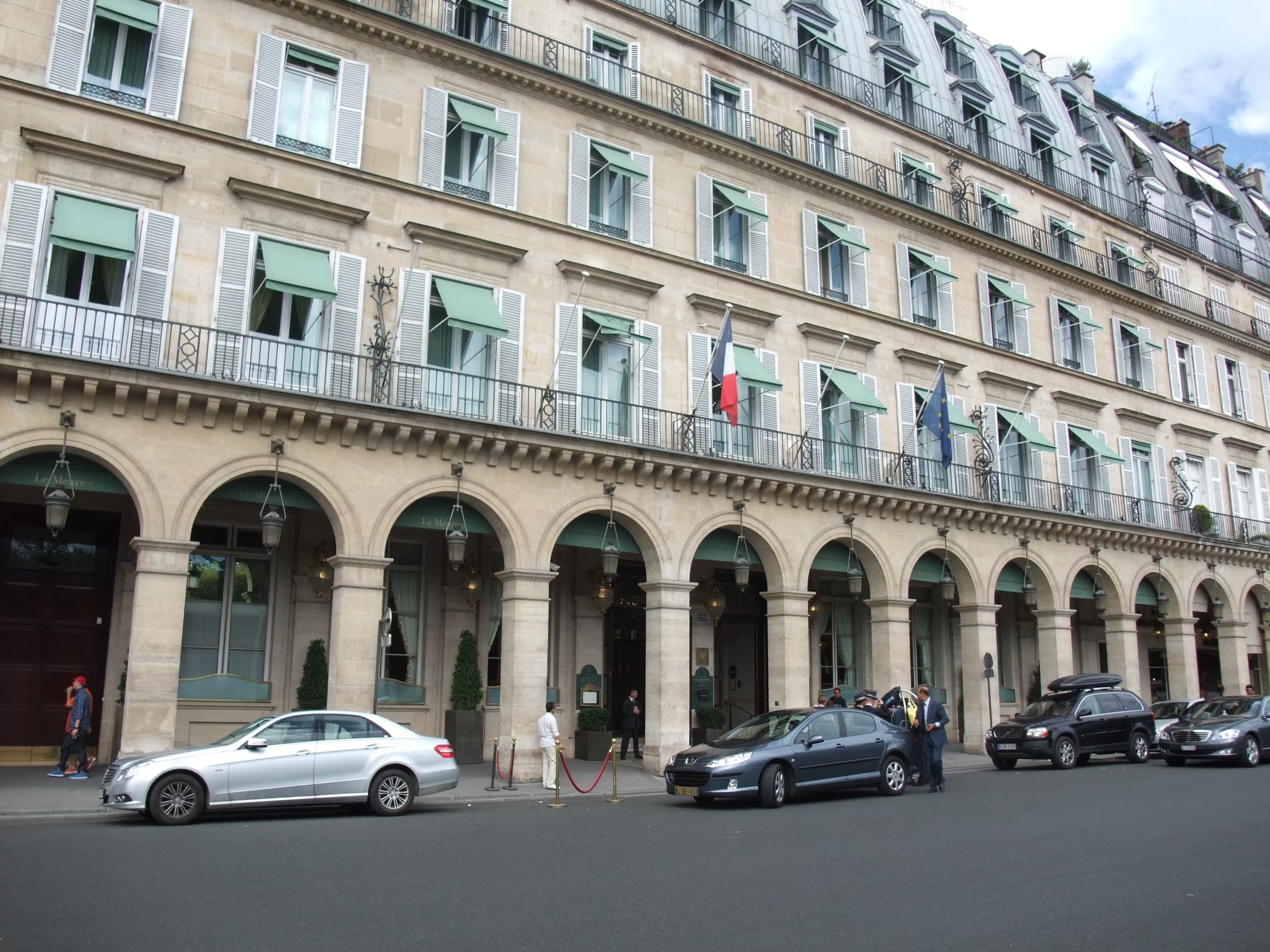 Hôtel Le Meurice — rue de Rivoli façade facing the Tuileries